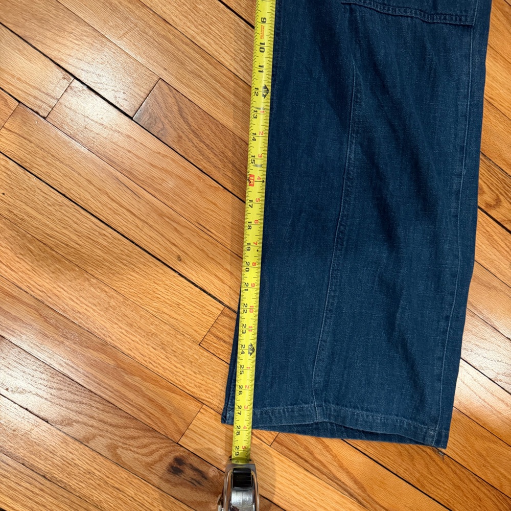 GAP Women's Denim Cargo Overall Jumpsuit - Picture 6 of 8